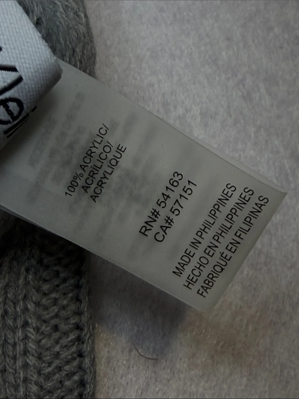 Calvin Klein Men's Gray Textured Knit Scarf